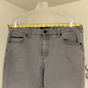 Fried-denim grey jeans slim size 36x32 no rips, tears or stains.